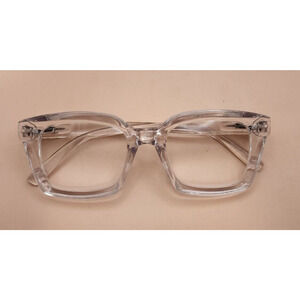 MARE AZZURO - 4.00 Readers - Large - Clear Plastic - Spring Hinged